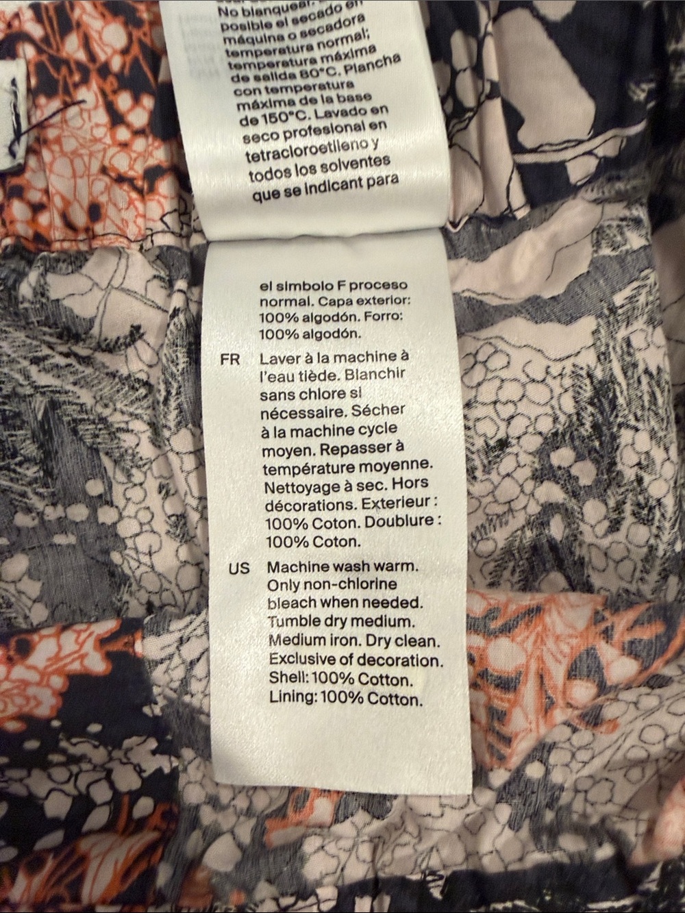 COS Floral Print Shorts with Coral Accents - Picture 4 of 5